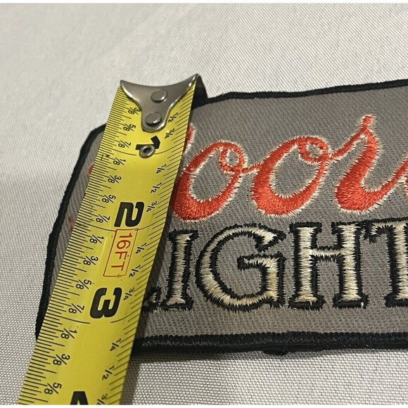 VTG COORS LIGHT Iron On Patch Unused ~ 4.5x3.25 - Picture 3 of 3